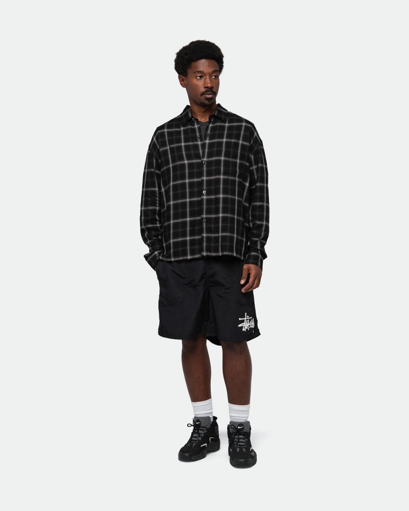 Stussy Big Basic Water Shorts Black | Israel-04798