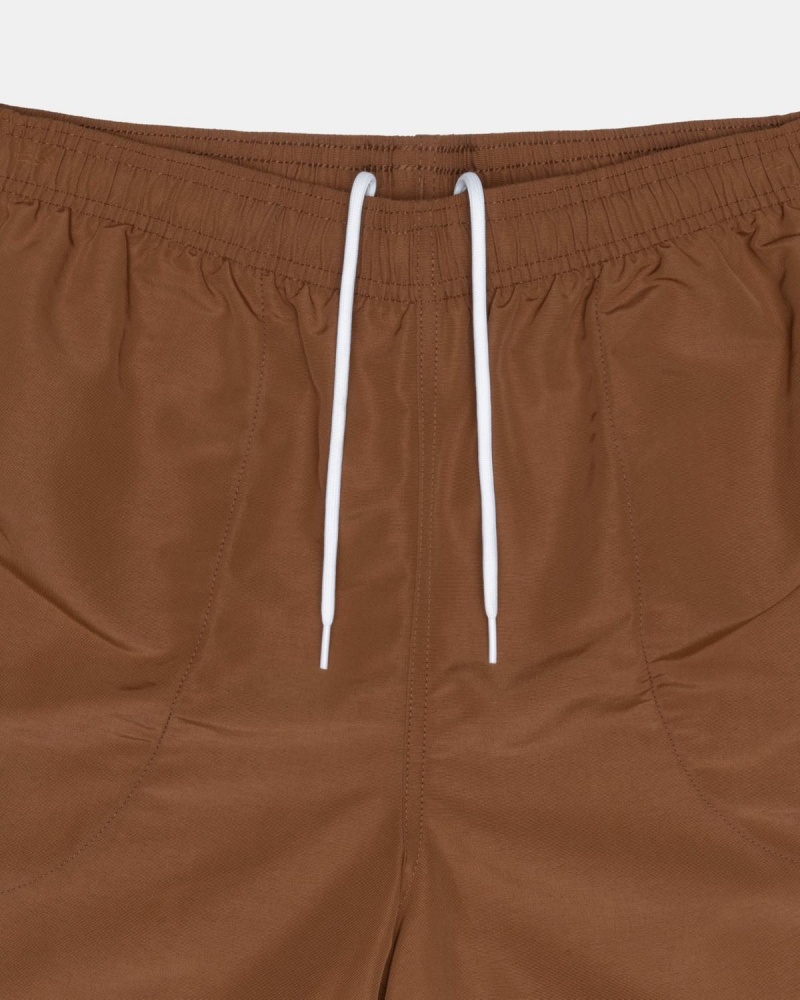 Stussy Big Basic Water Shorts Coffee | Israel-30957