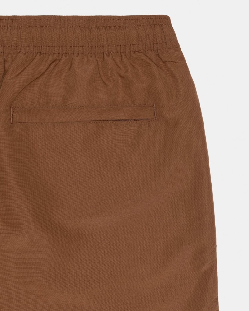 Stussy Big Basic Water Shorts Coffee | Israel-30957