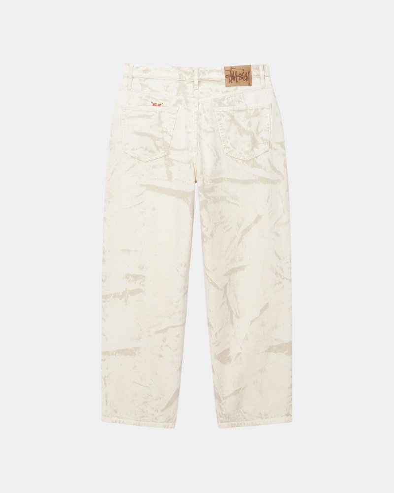 Stussy Big OL' Distressed Canvas Jeans Khaki | Israel-51490