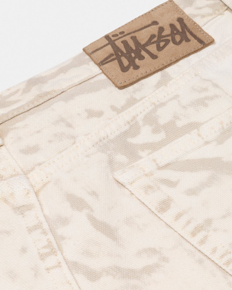 Stussy Big OL' Distressed Canvas Jeans Khaki | Israel-51490