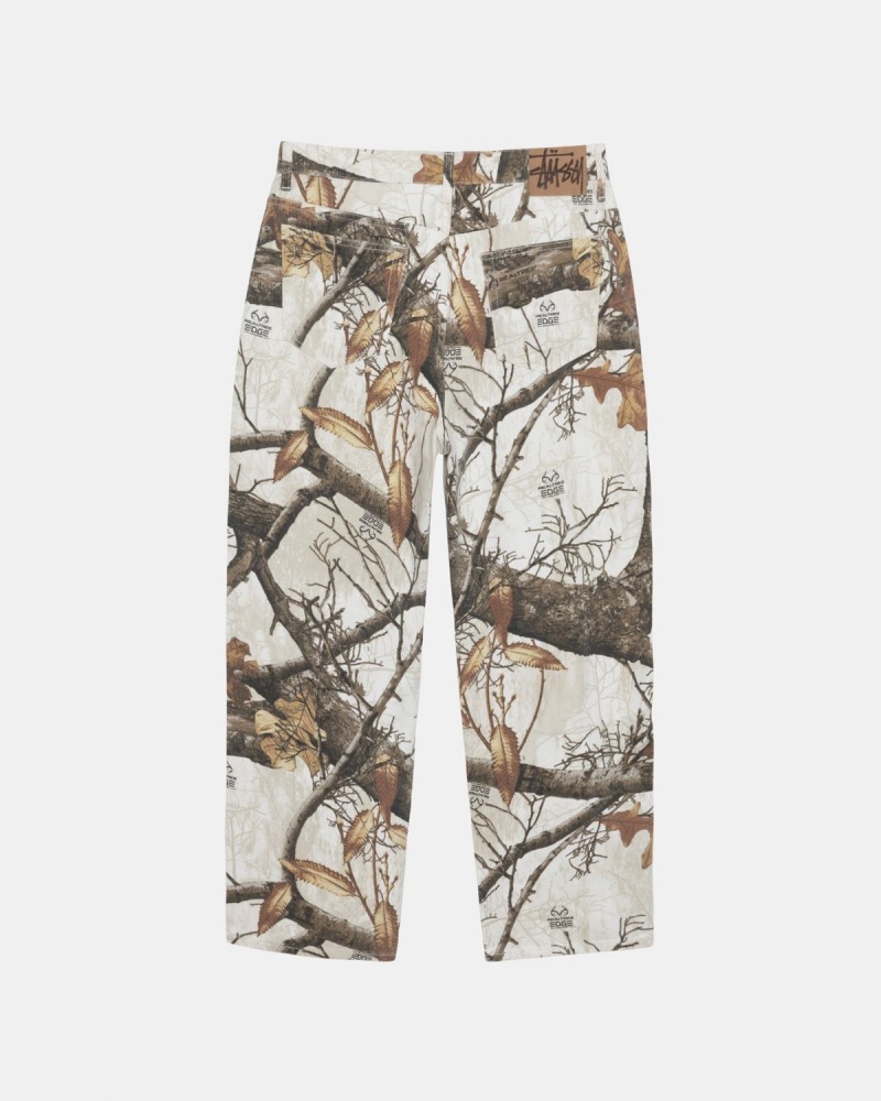 Stussy Big OL' Realtree Edge Jeans White | Israel-10649