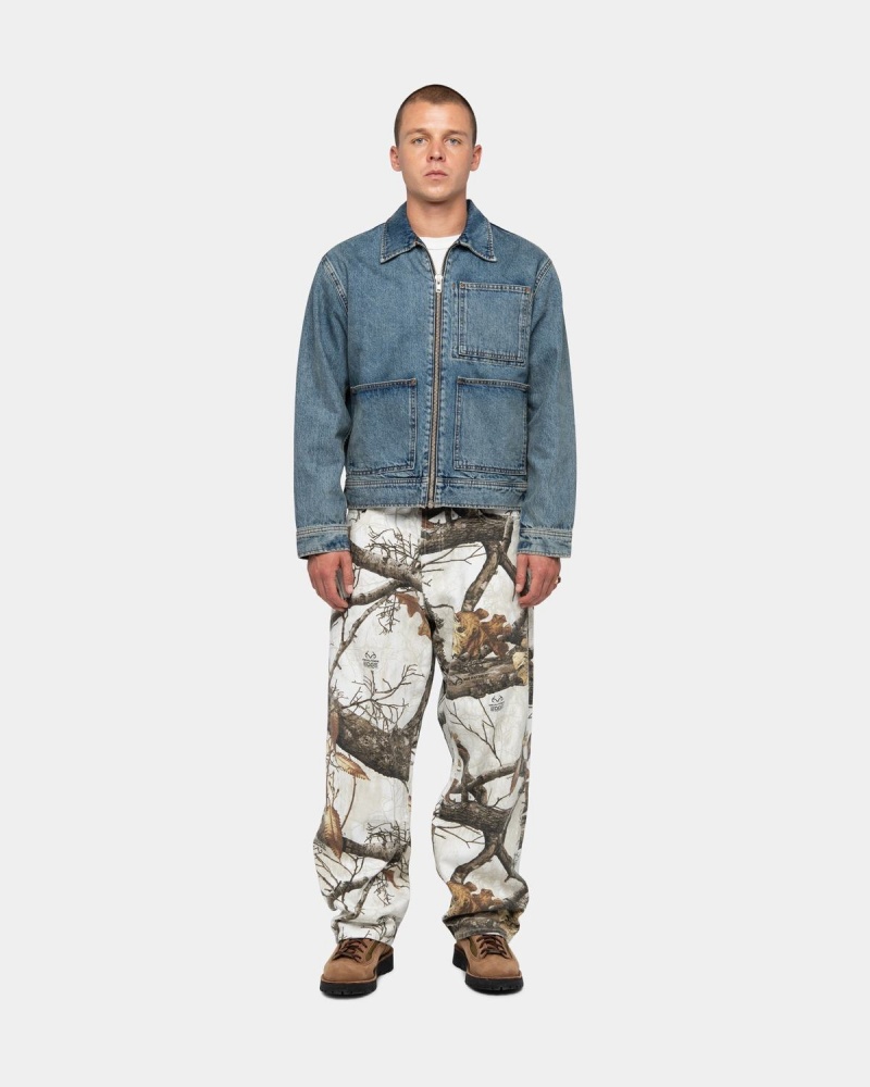 Stussy Big OL' Realtree Edge Jeans White | Israel-10649