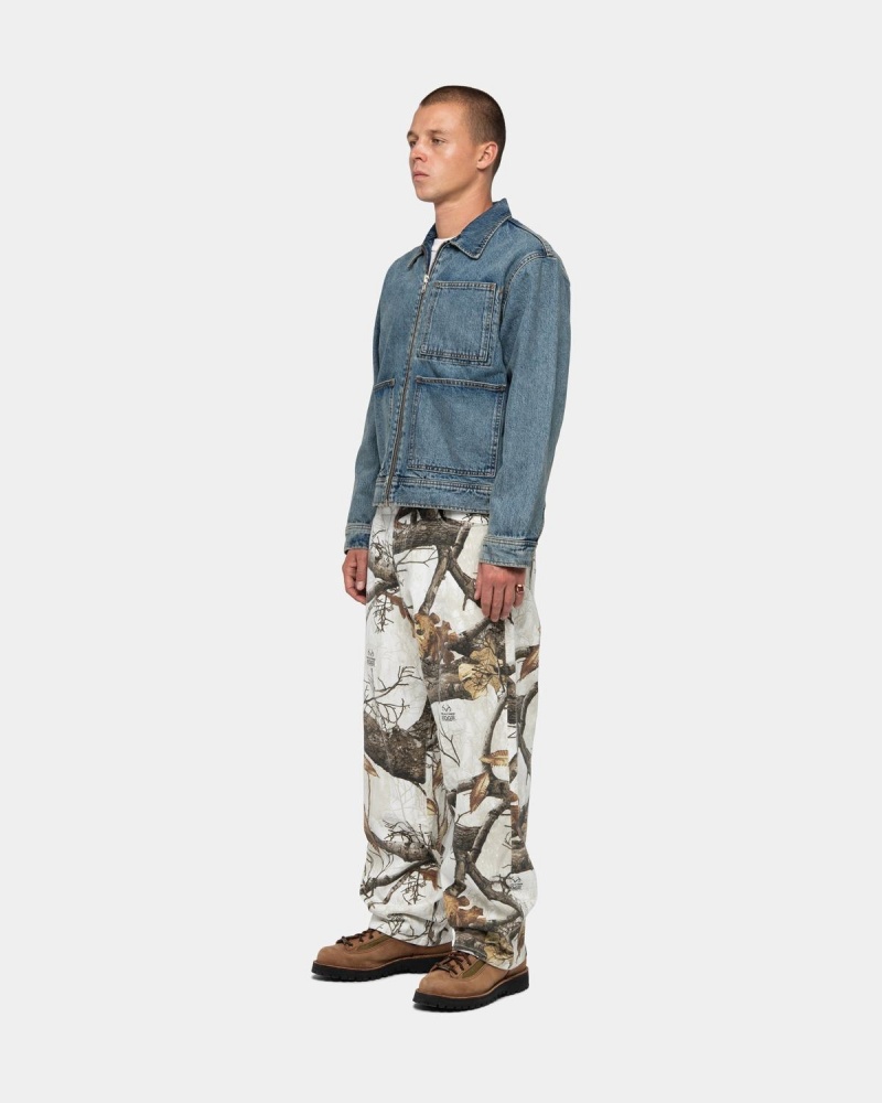 Stussy Big OL' Realtree Edge Jeans White | Israel-10649