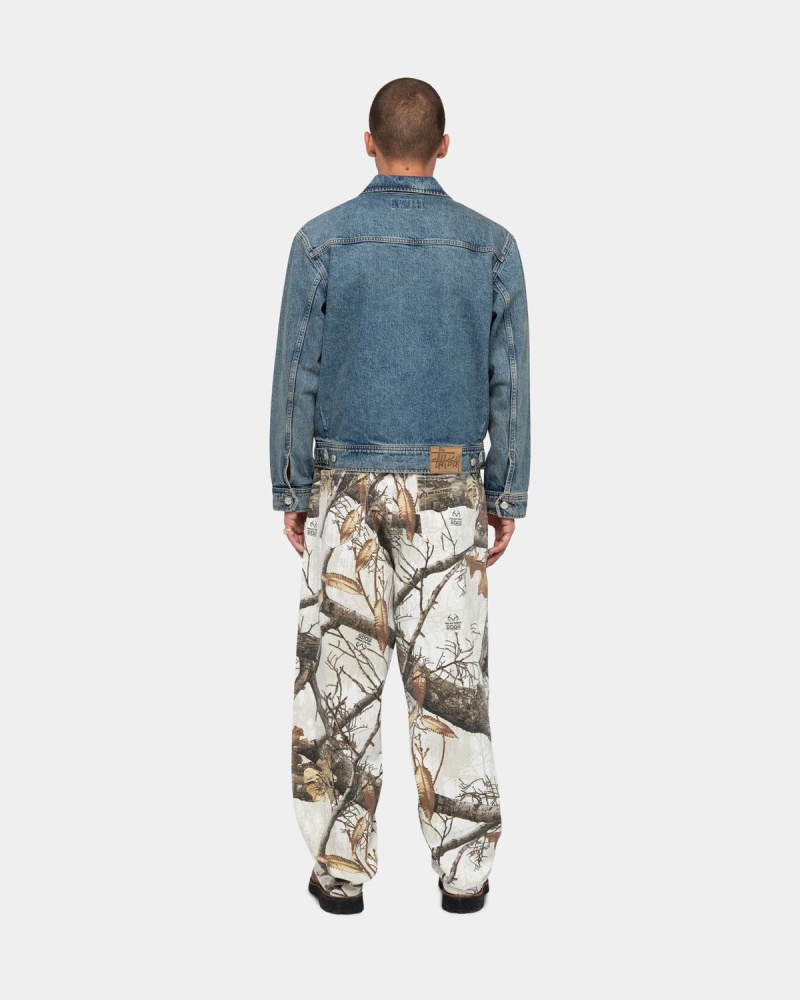 Stussy Big OL' Realtree Edge Jeans White | Israel-10649