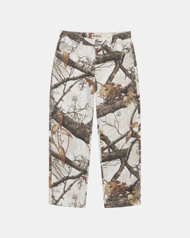 Stussy Big OL\' Realtree Edge Jeans White | Israel-10649