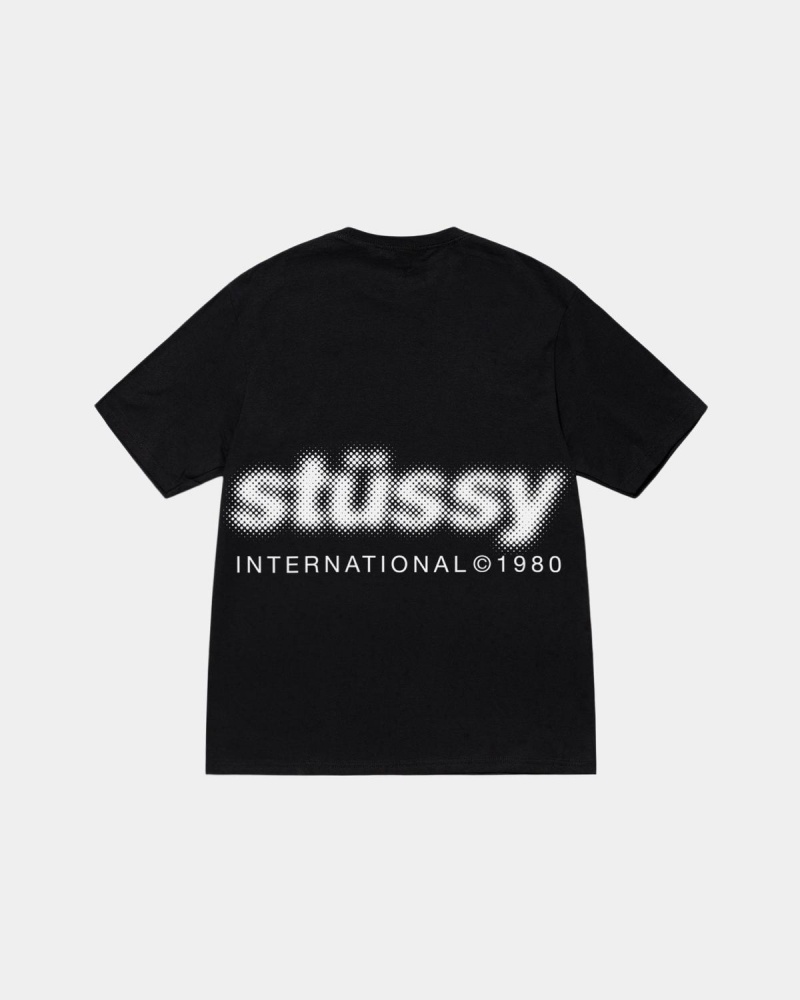 Stussy Blur Tee T-Shirt Black | Israel-39145