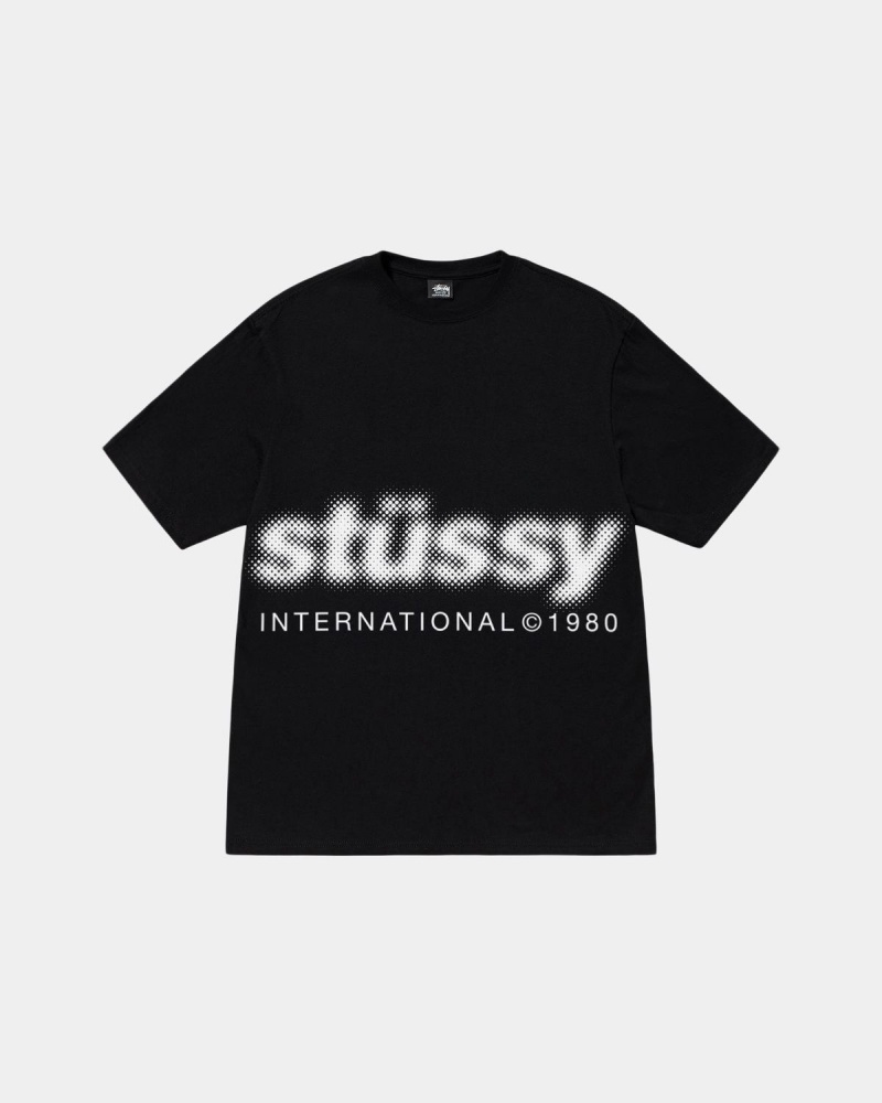 Stussy Blur Tee T-Shirt Black | Israel-39145