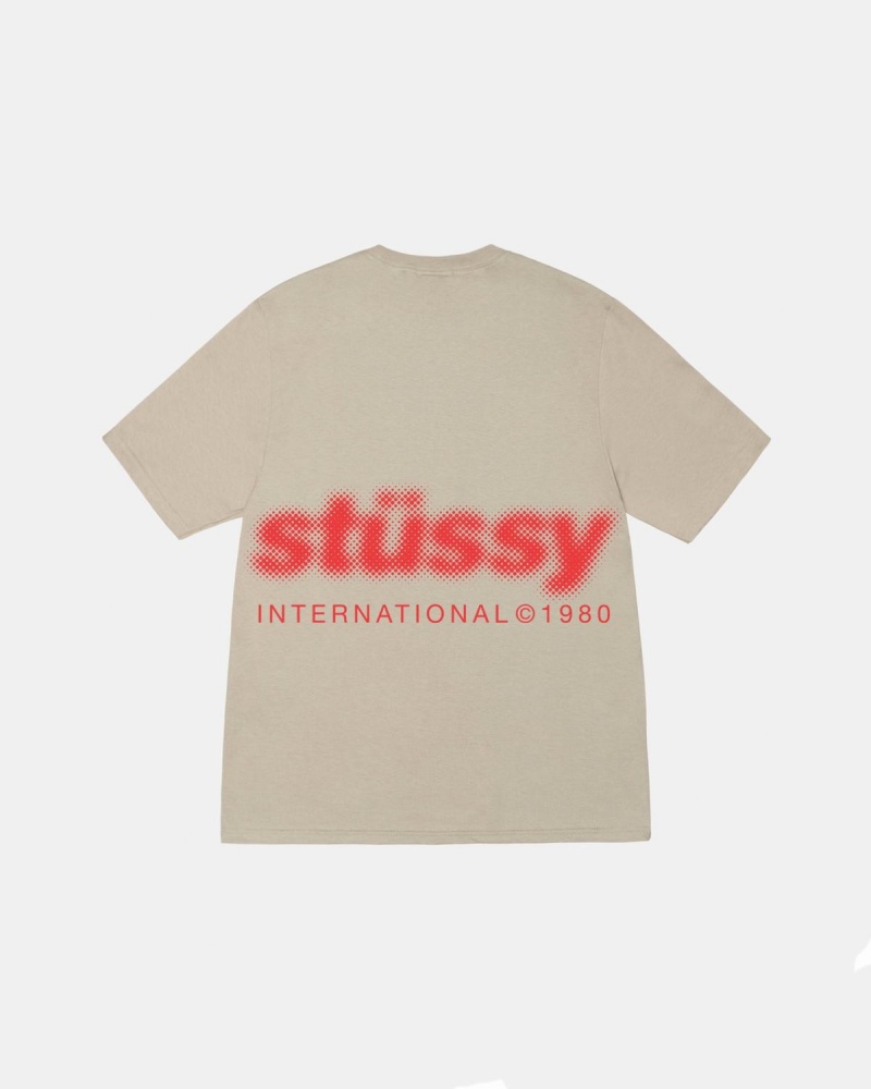 Stussy Blur Tee T-Shirt Khaki | Israel-20137