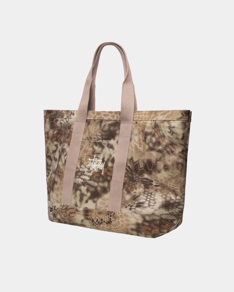 Stussy Canvas Extra Large Tote Bags Brown | Israel-36058