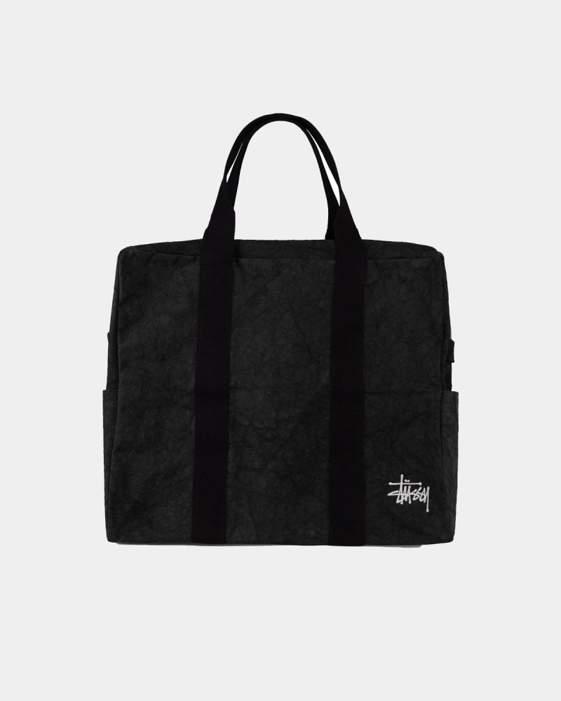 Stussy Canvas Flight Bags Black | Israel-52073