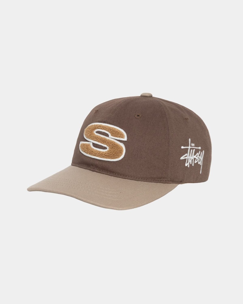 Stussy Chenille S Low Pro Caps Brown | Israel-74019