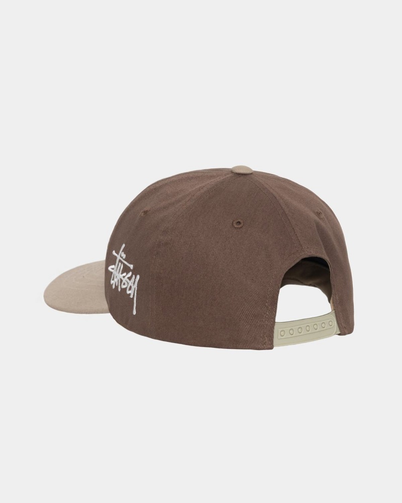 Stussy Chenille S Low Pro Caps Brown | Israel-74019