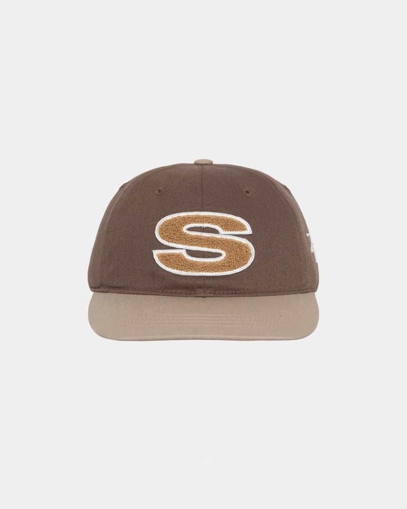 Stussy Chenille S Low Pro Caps Brown | Israel-74019