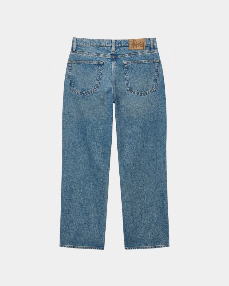 Stussy Classic Denim Jeans Blue | Israel-79382