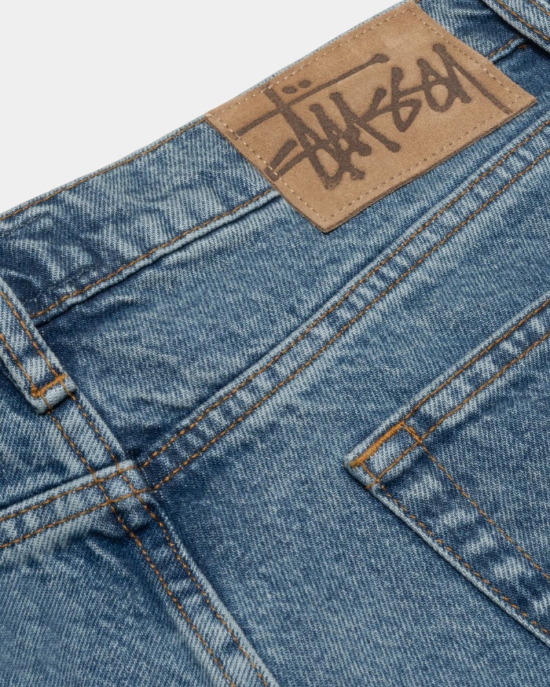 Stussy Classic Denim Jeans Blue | Israel-79382