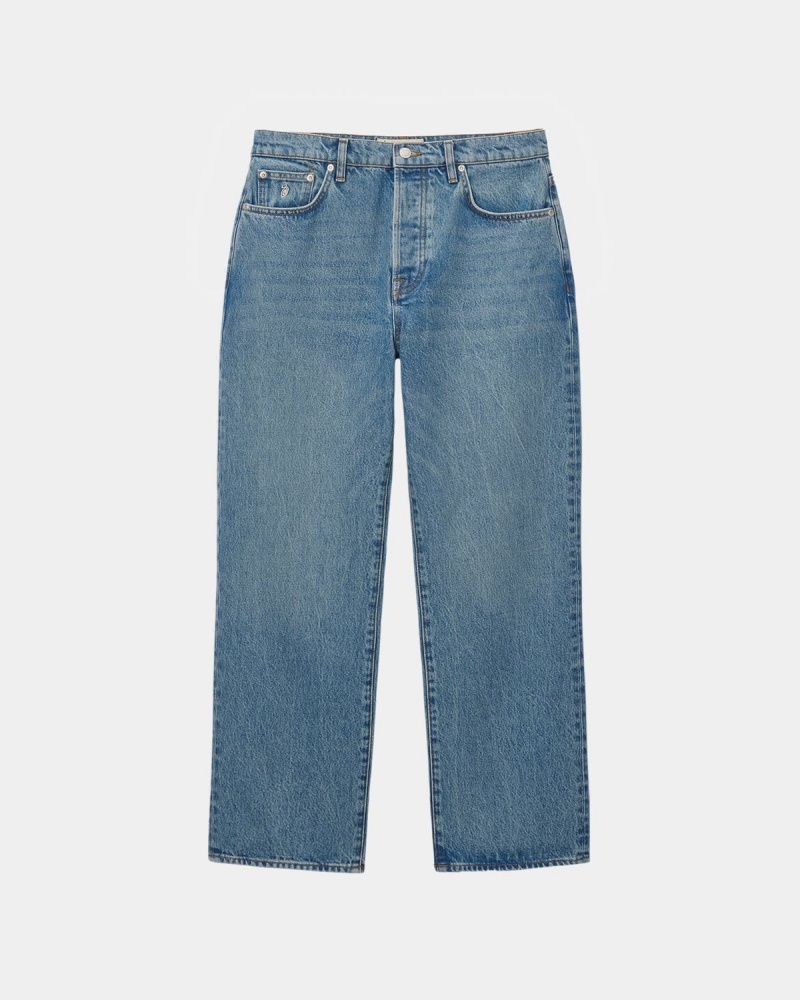 Stussy Classic Denim Jeans Blue | Israel-79382