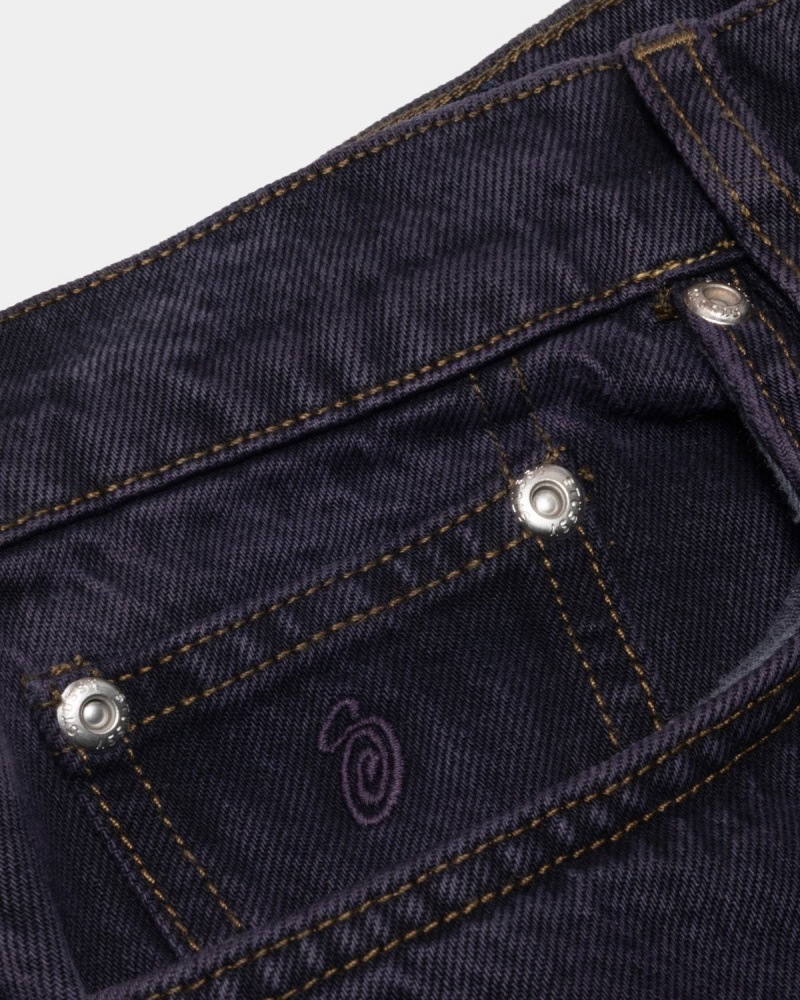 Stussy Classic Denim Jeans Navy | Israel-89213