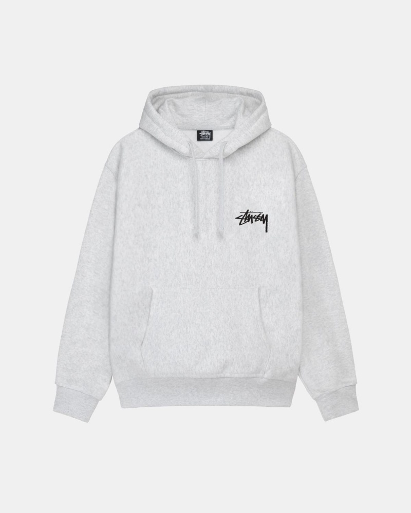 Stussy Classic Dot Hoodie Grey | Israel-25710