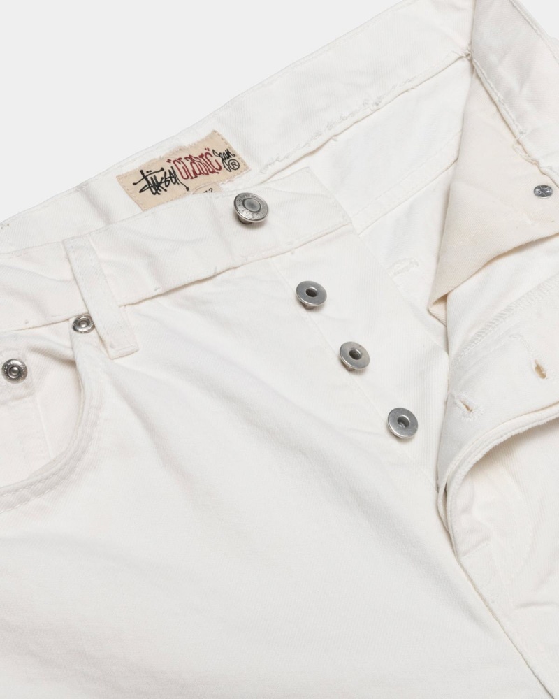 Stussy Classic Overdyed Jeans Beige | Israel-86452