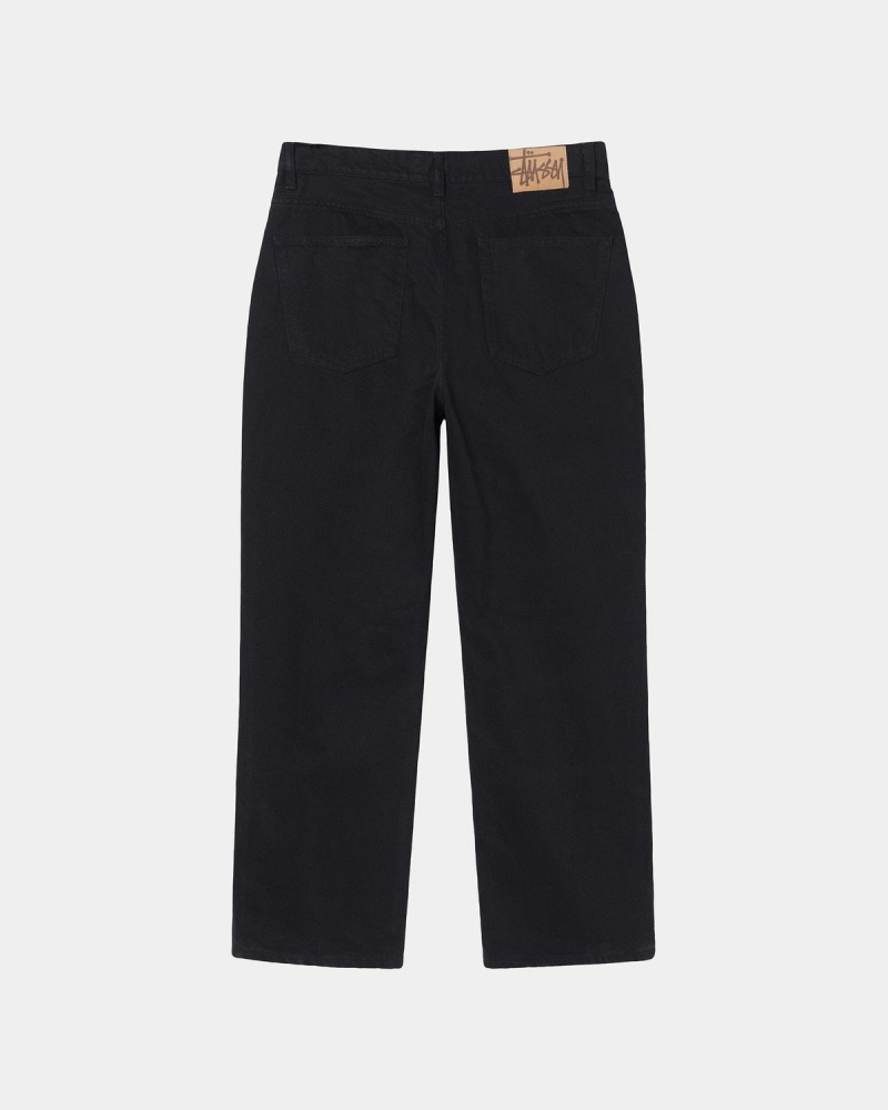 Stussy Classic Overdyed Jeans Black | Israel-09256