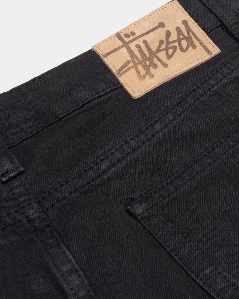 Stussy Classic Overdyed Jeans Black | Israel-09256