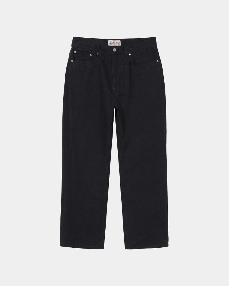 Stussy Classic Overdyed Jeans Black | Israel-09256