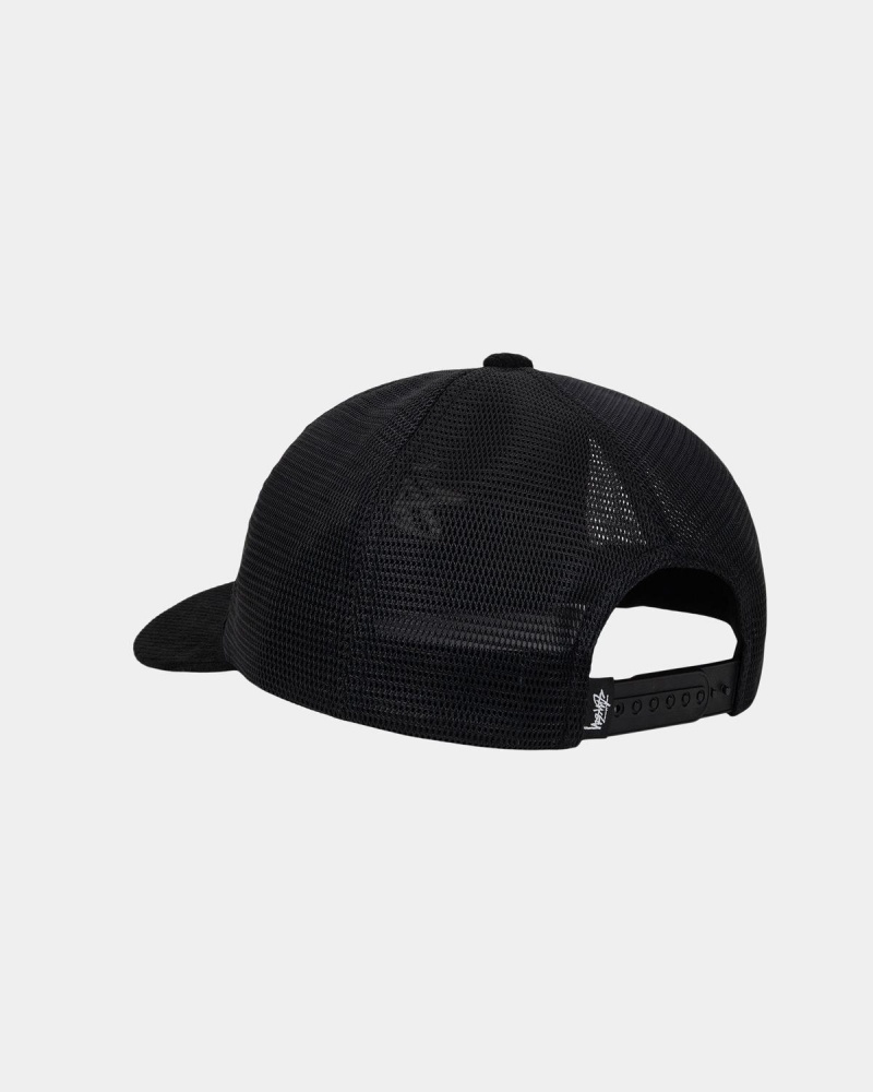 Stussy Corduroy Trucker Caps Black | Israel-14305