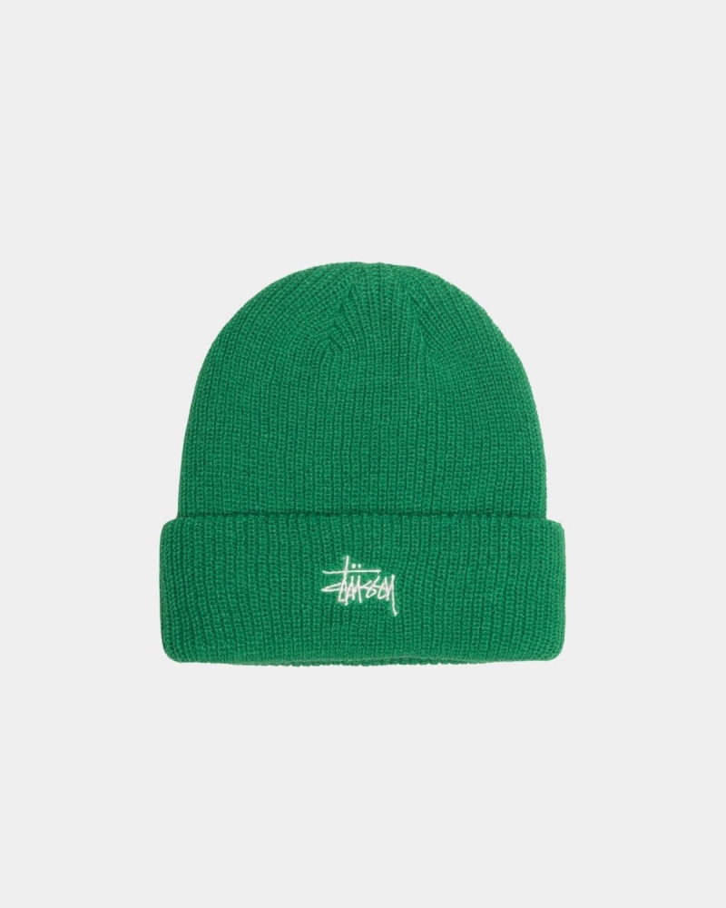 Stussy Cuff Basic Beanie Green | Israel-89031