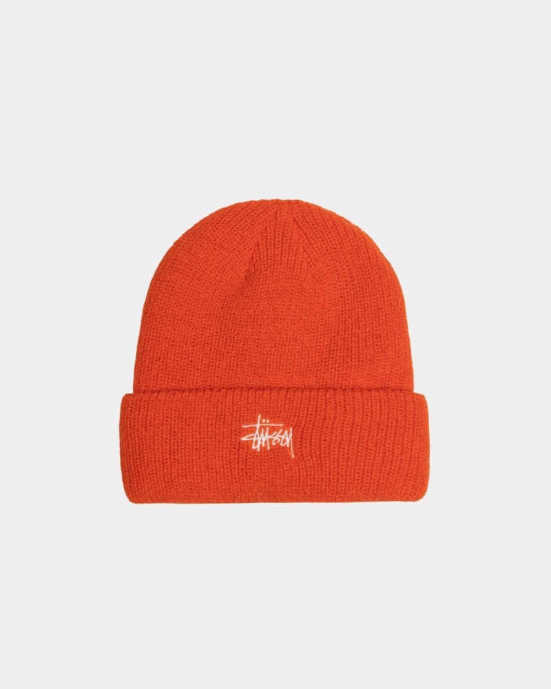 Stussy Cuff Basic Beanie Orange | Israel-13042