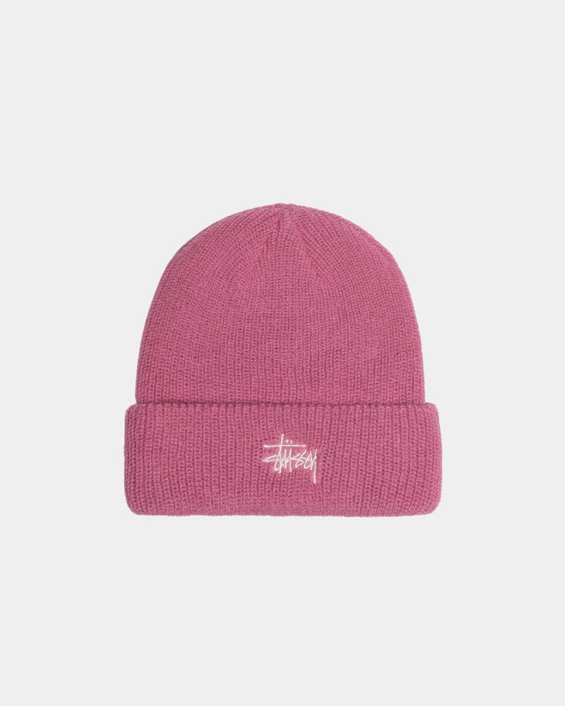 Stussy Cuff Basic Beanie Pink | Israel-91460