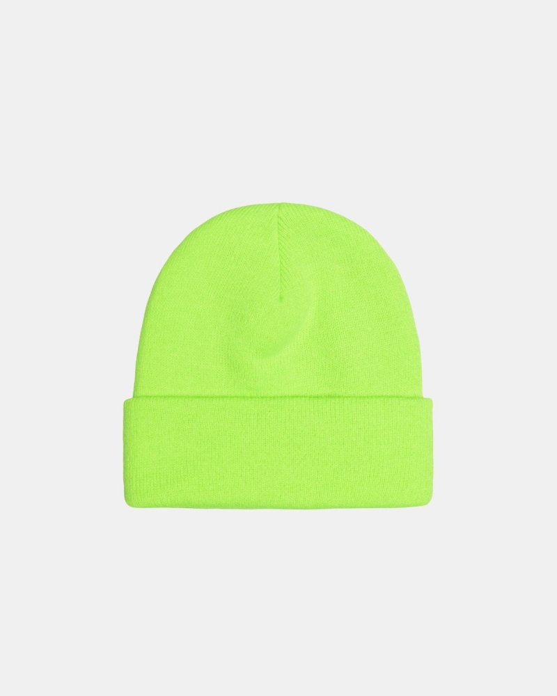 Stussy Cuff Stock Beanie Green | Israel-53287