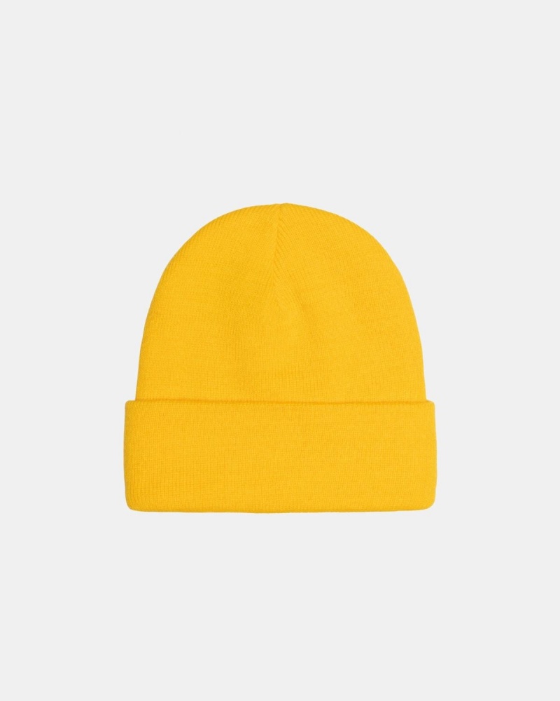 Stussy Cuff Stock Beanie Mustard | Israel-50387