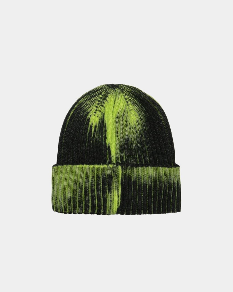 Stussy Cuff Workgear Spray Beanie Light Green | Israel-56791