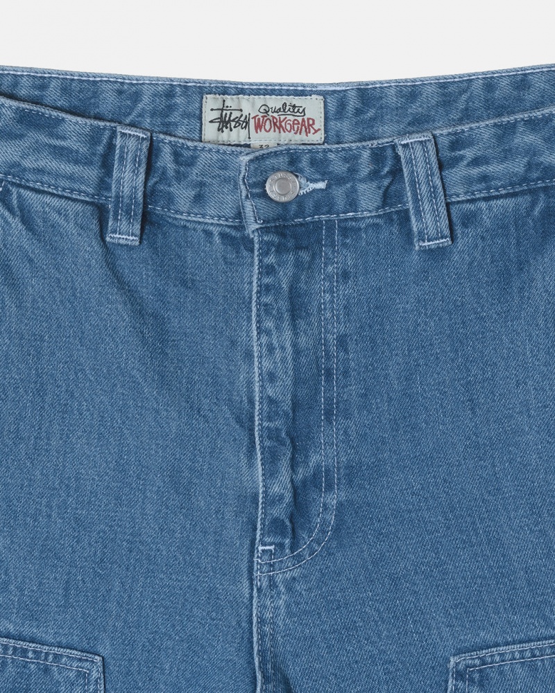 Stussy Denim Work Jeans Blue | Israel-56487