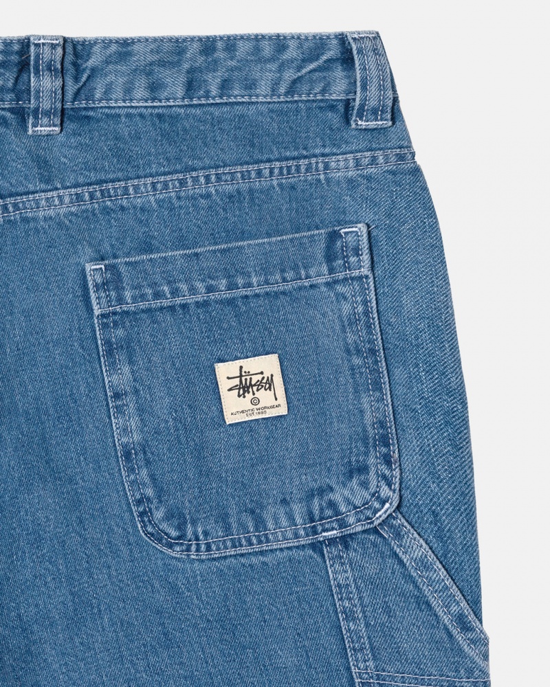 Stussy Denim Work Jeans Blue | Israel-56487