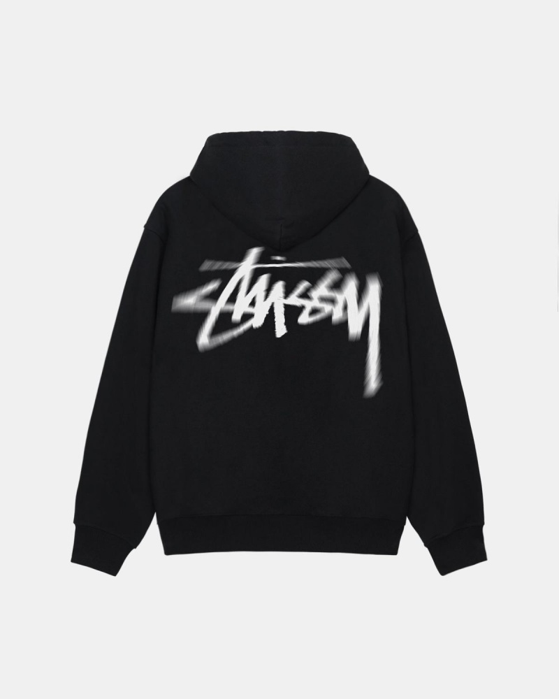 Stussy Dizzy Stock Hoodie Black | Israel-94856