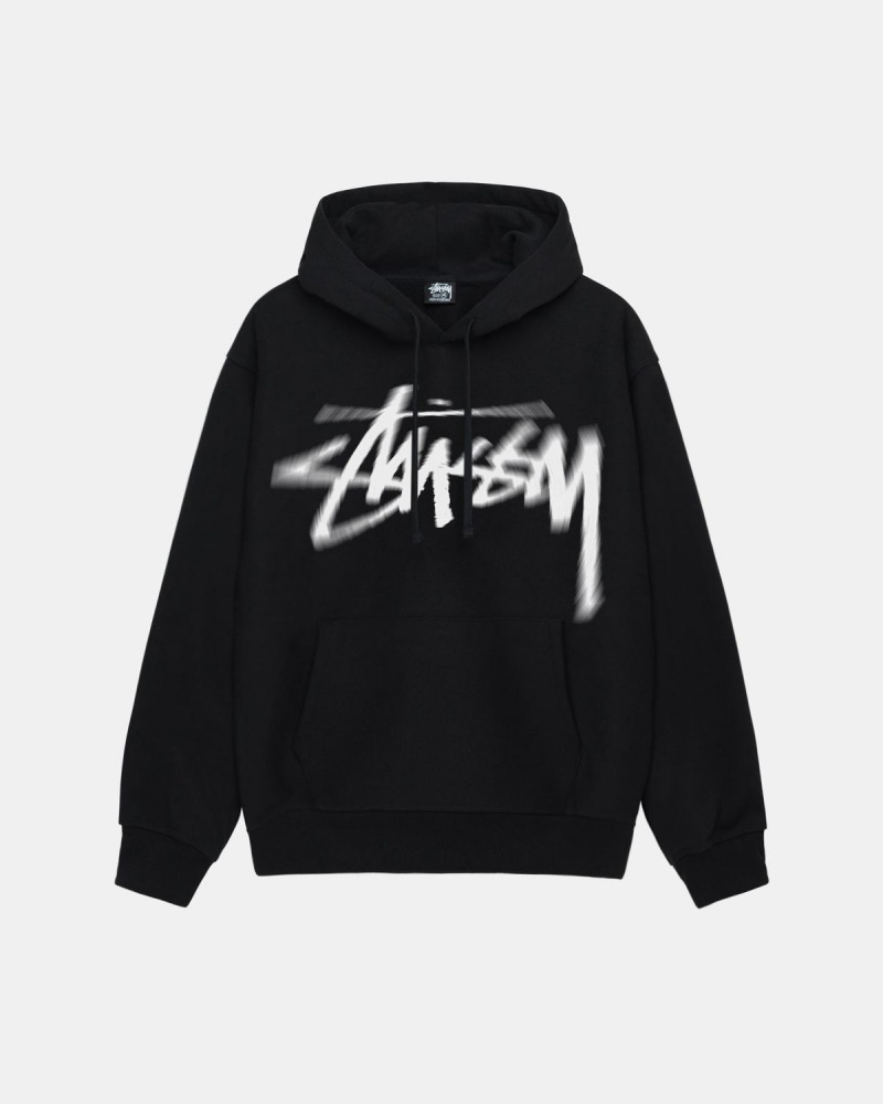 Stussy Dizzy Stock Hoodie Black | Israel-94856