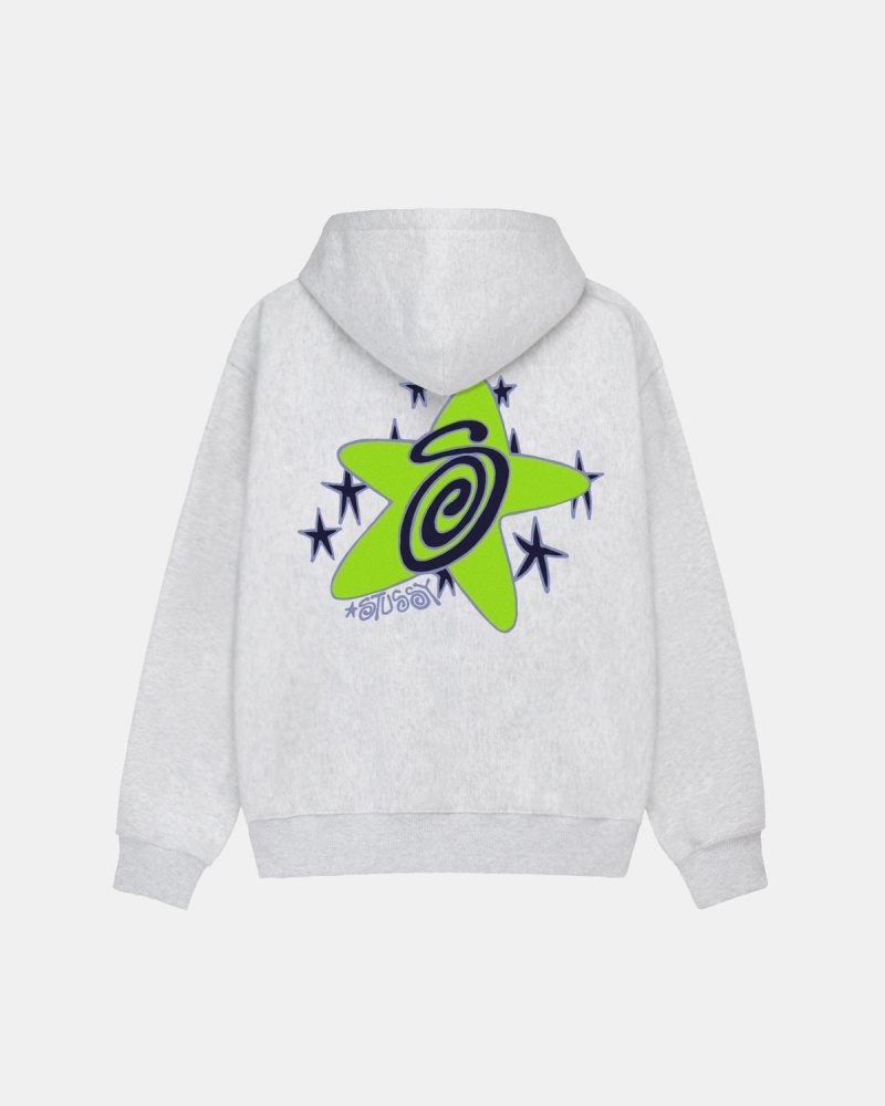 Stussy Galaxy Hoodie Grey | Israel-58342