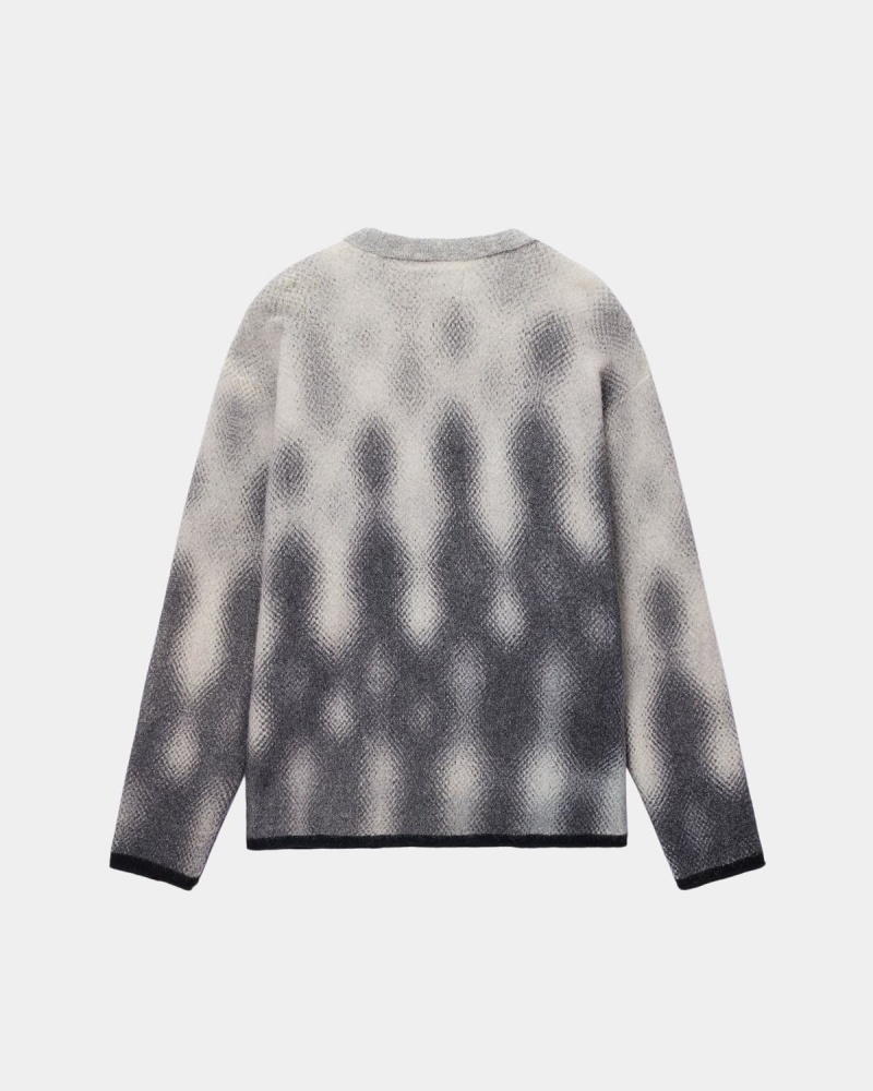 Stussy Gradient Dot Brushed Sweater Grey | Israel-49208