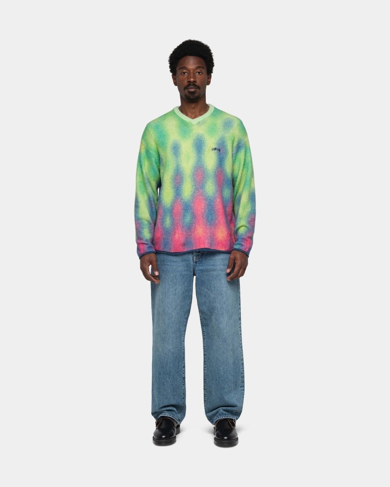 Stussy Gradient Dot Brushed Sweater Multicolor | Israel-90567