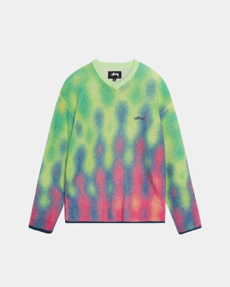 Stussy Gradient Dot Brushed Sweater Multicolor | Israel-90567