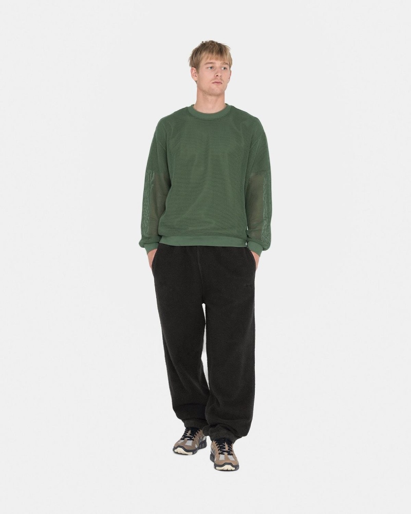 Stussy Inside Out Fleece Pants Black | Israel-87690