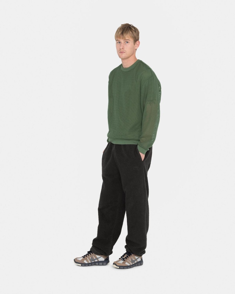 Stussy Inside Out Fleece Pants Black | Israel-87690