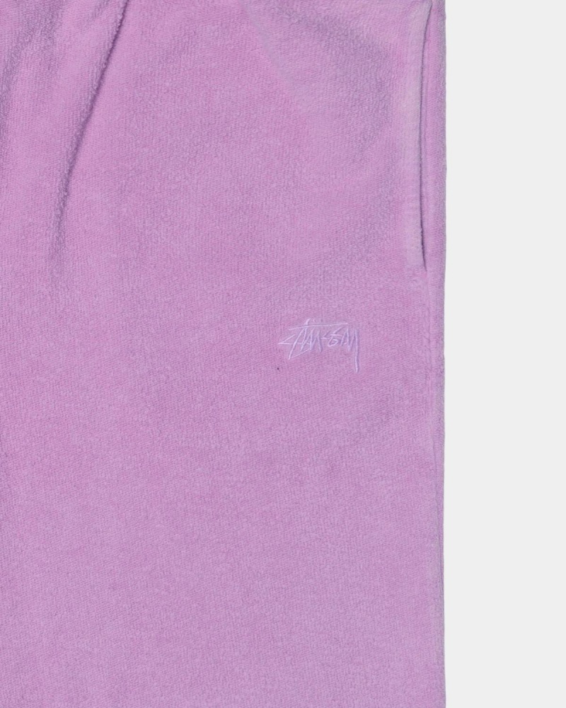 Stussy Inside Out Fleece Pants Pink | Israel-08351