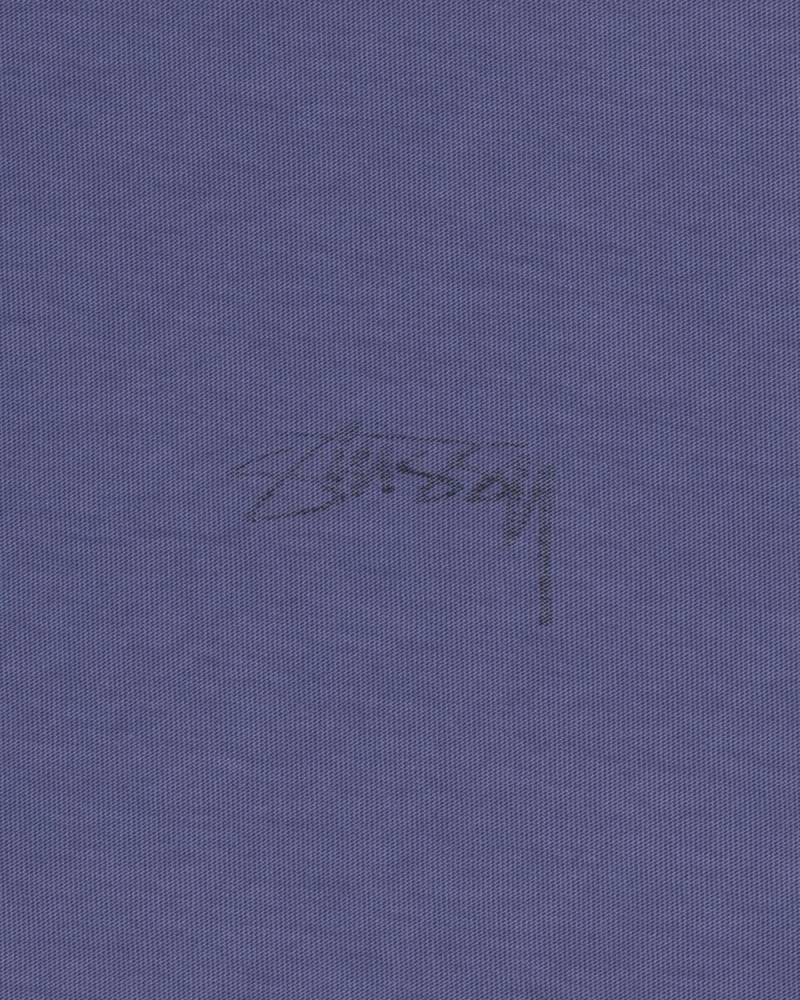 Stussy Lazy LS Tee T-Shirt Deep Blue | Israel-79416