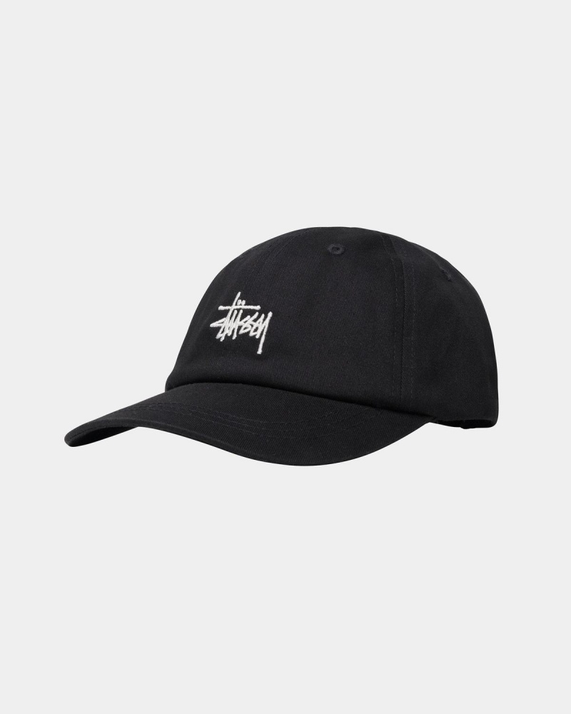 Stussy Low Pro Basic Stock Strapback Caps Black | Israel-59372