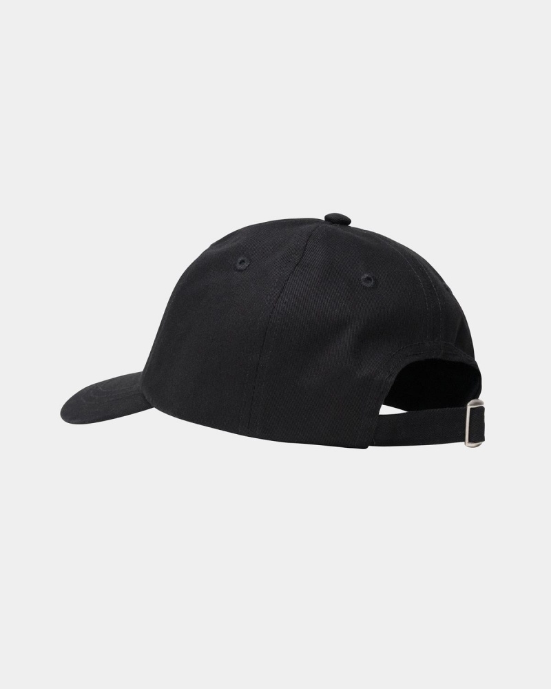 Stussy Low Pro Basic Stock Strapback Caps Black | Israel-59372