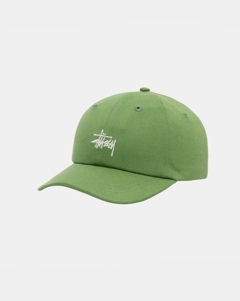 Stussy Low Pro Basic Stock Strapback Caps Green | Israel-27951