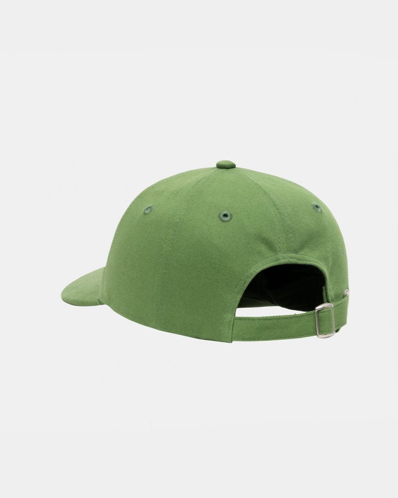 Stussy Low Pro Basic Stock Strapback Caps Green | Israel-27951